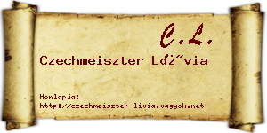 Czechmeiszter Lívia névjegykártya